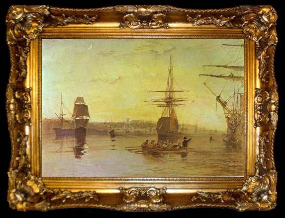 framed  J.M.W. Turner Cowes,Isle of Wight, ta009-2